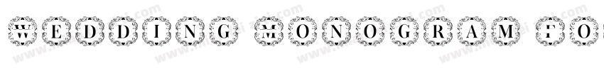 Wedding Monogram Fon字体转换